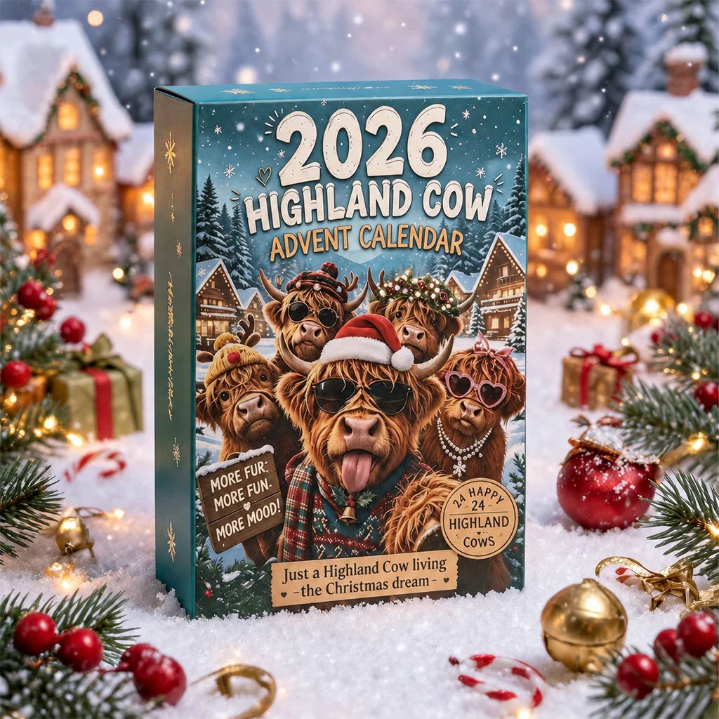 💥 LAST DAY 49% OFF - 🐮2026 Highland Cow Advent Calendar🎄