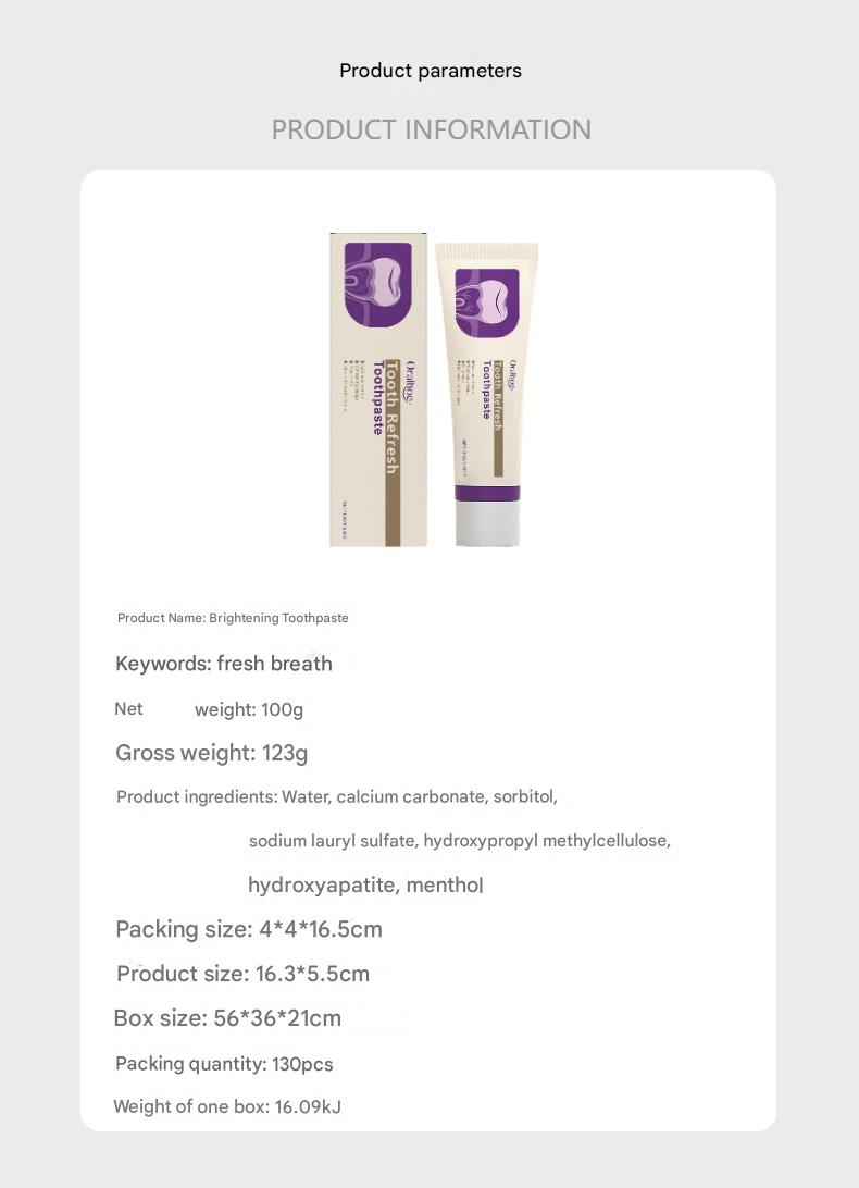 Toothpaste, Fresh Breath, Natural Ingredients, Gentle Care