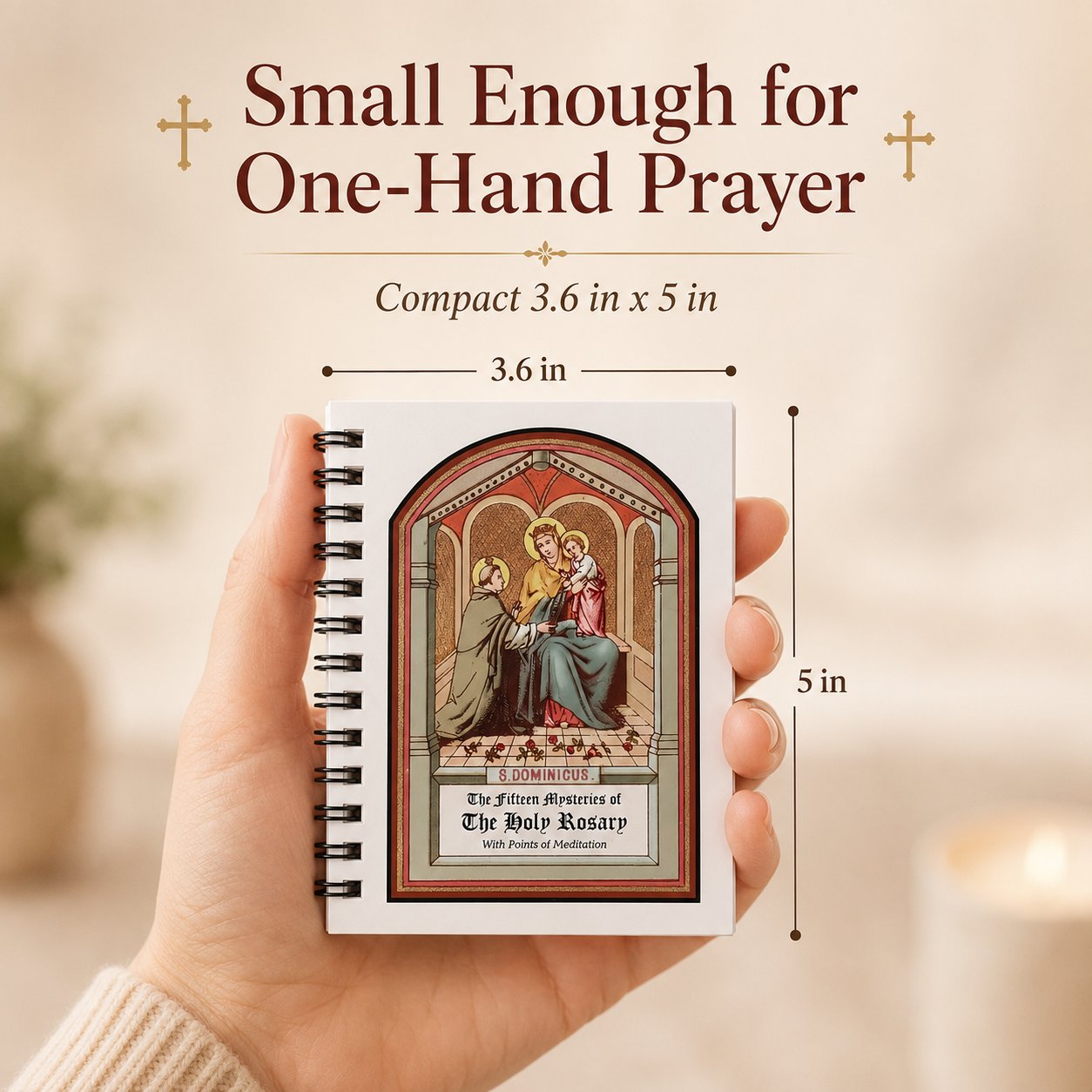 🔥LAST DAY 50% OFF - ✝️Pocket Size Rosary Meditation Book❤️The Rosary The Prayer That Saved My Life