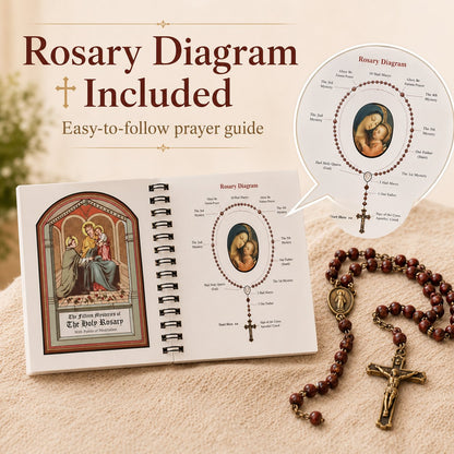 🔥LAST DAY 50% OFF - ✝️Pocket Size Rosary Meditation Book❤️The Rosary The Prayer That Saved My Life