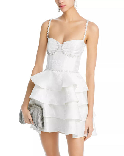 Luciana Embellished Mini Dress