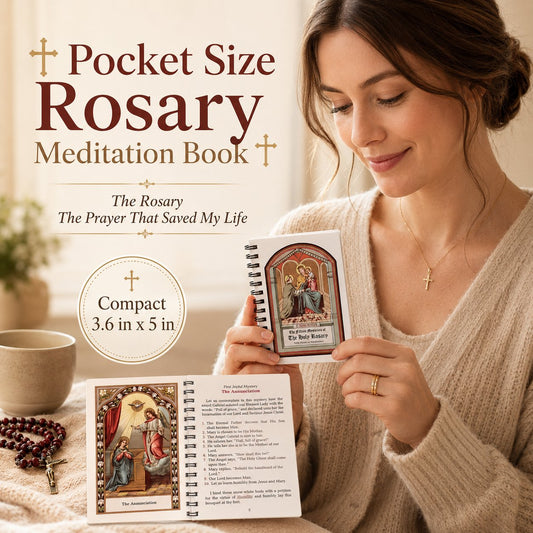 🔥LAST DAY 50% OFF - ✝️Pocket Size Rosary Meditation Book❤️The Rosary The Prayer That Saved My Life