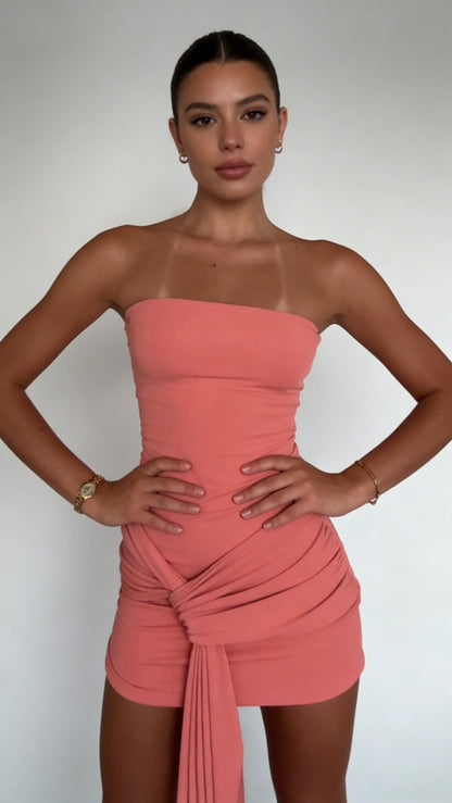 Coralia Twist Mini Dress