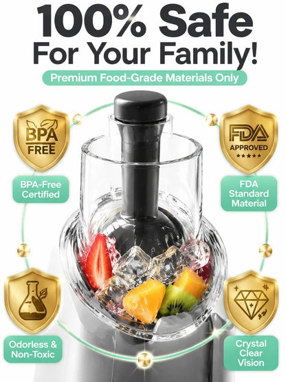 🍦 Healthy Fruit Ice Cream Maker | 100% Natural Dessert | No Sugar Added | BPA-Free | Kids Safe 🍓
