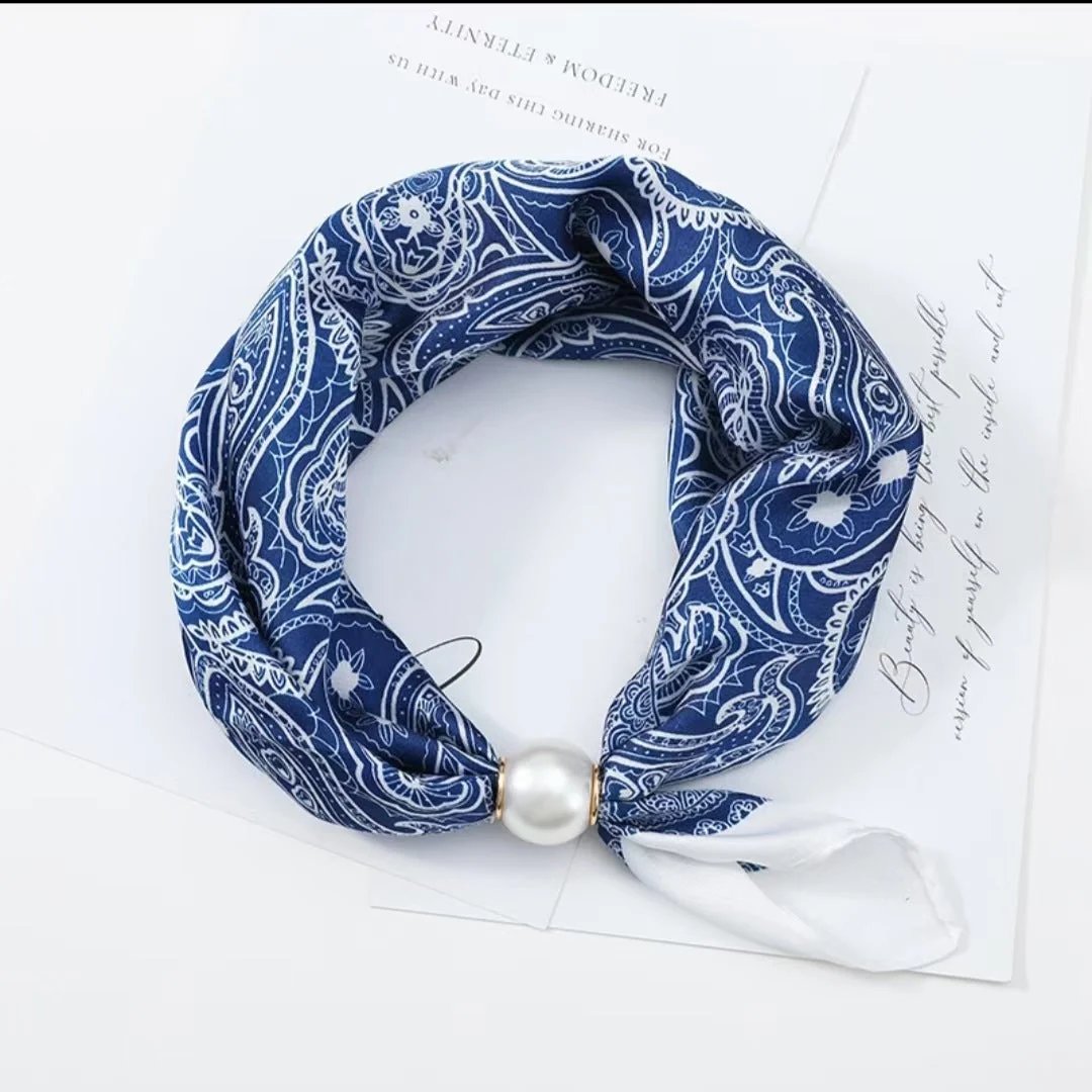 🏆25K+ SOLD 🔥2026 HOT SALE ✨ Effortless Glamour: Pop-On Pearl Necklace Scarf 🧣