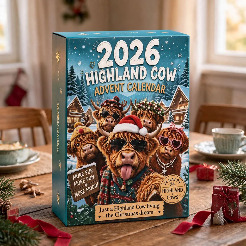 💥 LAST DAY 49% OFF -  🐮2026 Highland Cow Advent Calendar🎄