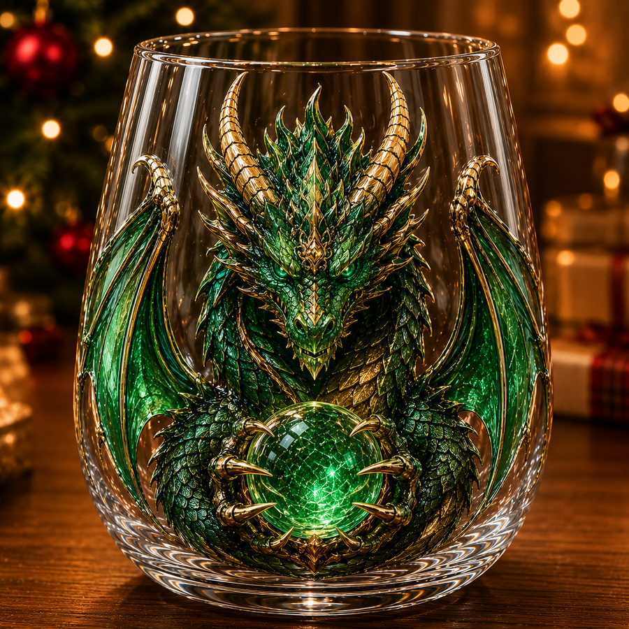 Emerald Forest Dragon glass