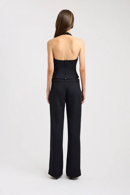 Noir Contour Halter Top
