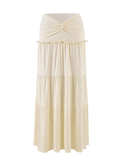Sahara Flow Ruffle Maxi Skirt