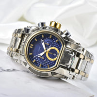 Two-tone blue