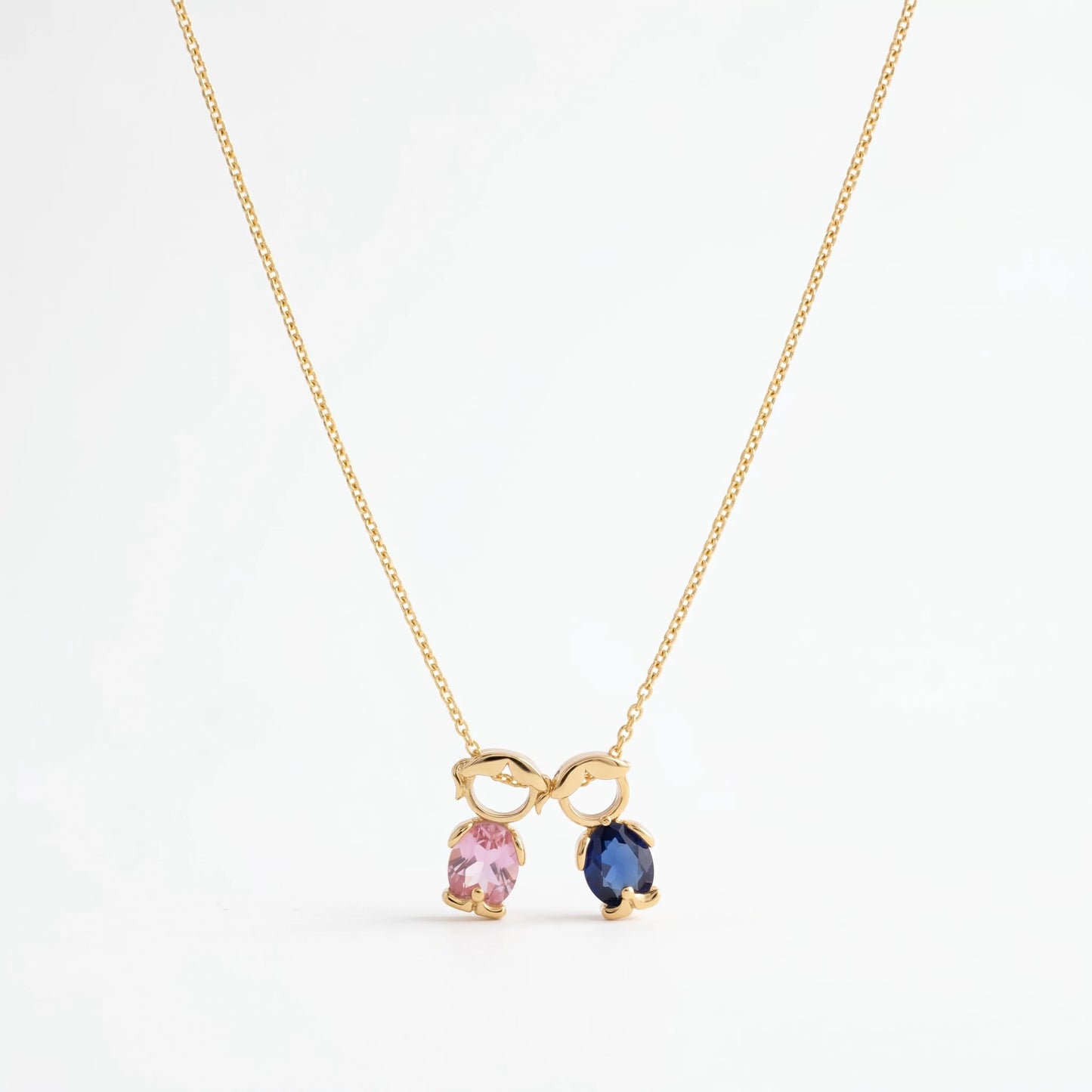 Custom Family Birthstone Necklace