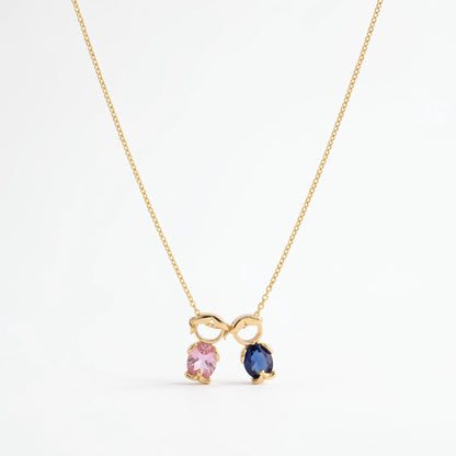 Custom Family Birthstone Necklace