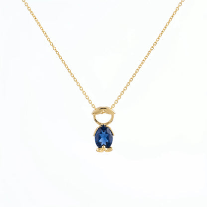 Custom Family Birthstone Necklace