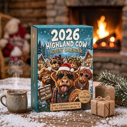 💥 LAST DAY 49% OFF -  🐮2026 Highland Cow Advent Calendar🎄