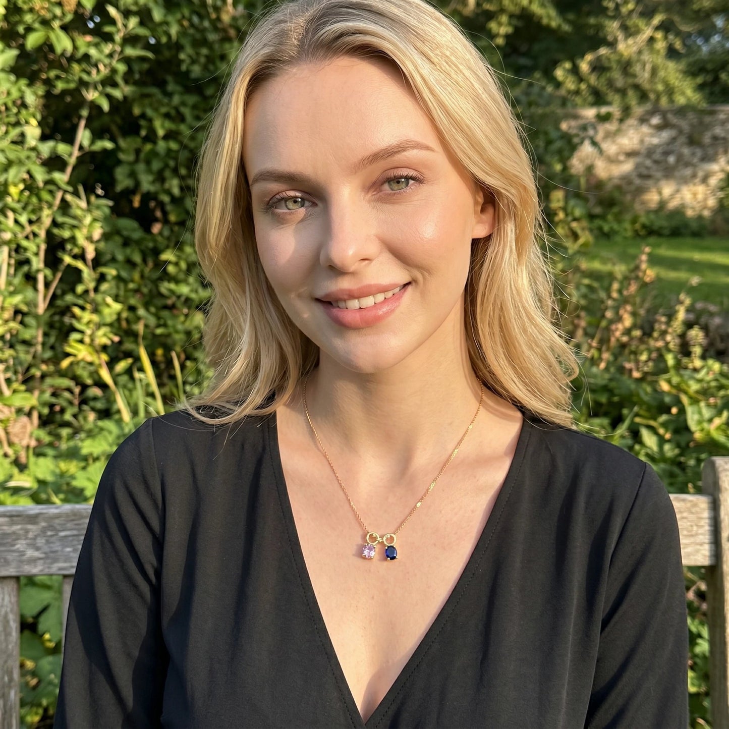 Custom Family Birthstone Necklace