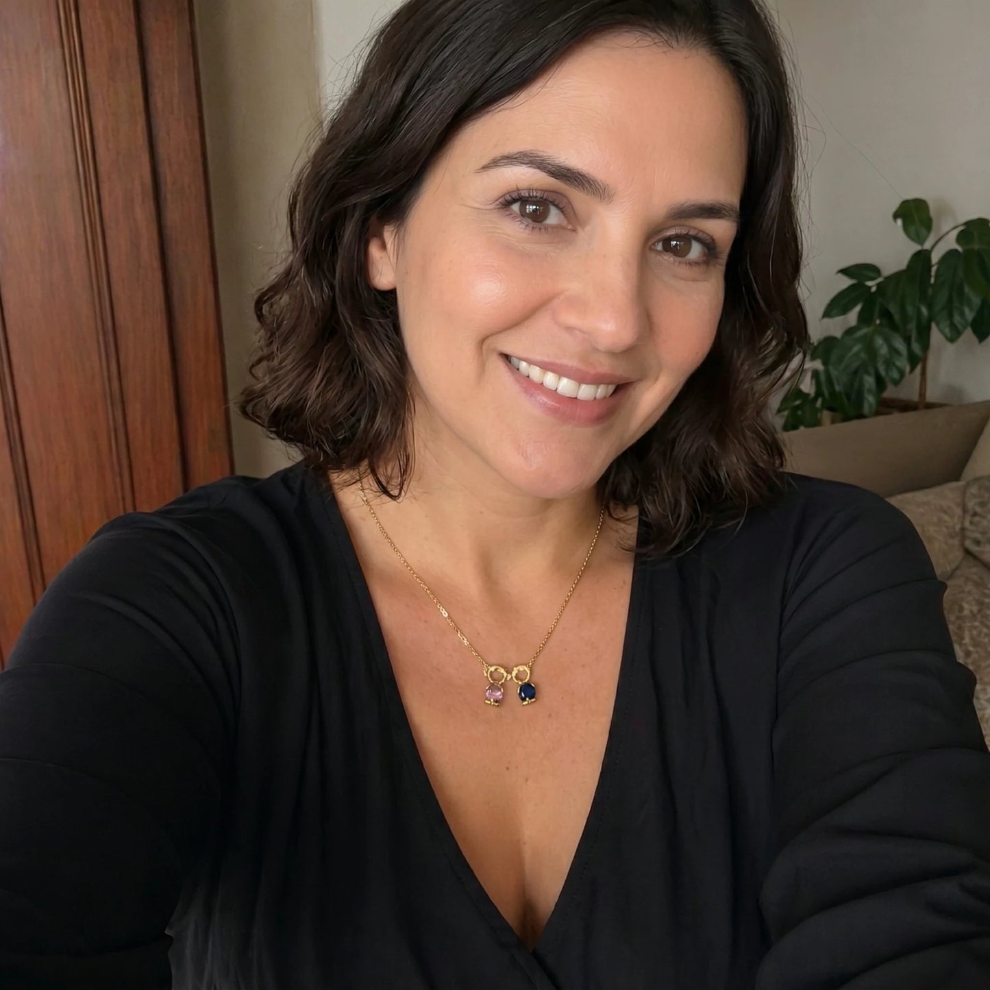 Custom Family Birthstone Necklace