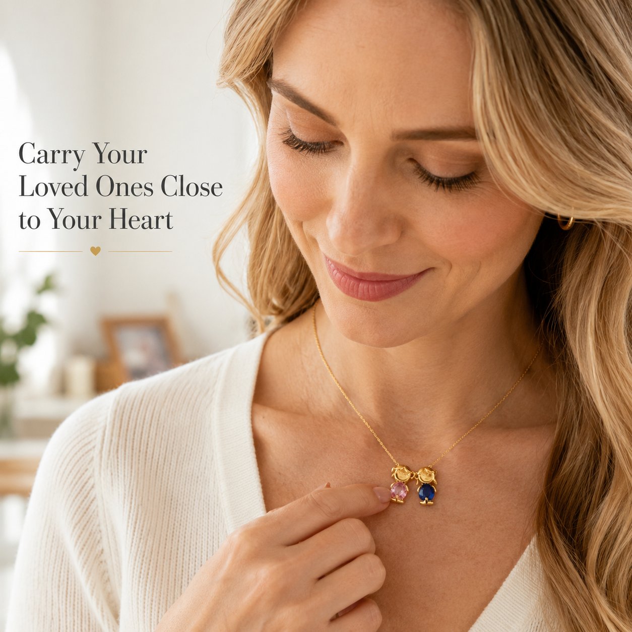 Custom Family Birthstone Necklace